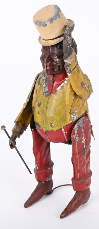 GUNTHERMANN TIN WINDUP BLACK MAN WITH TOP HAT (1 of 5)