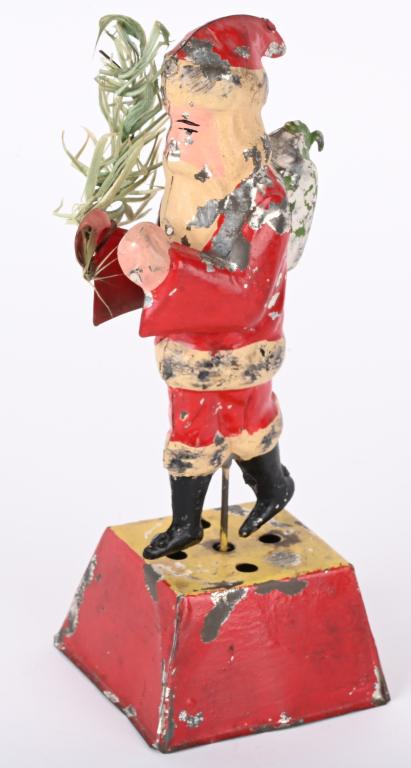 GERMAN TIN WINDUP MUSICAL SANTA GO ROUND (1 of 5)