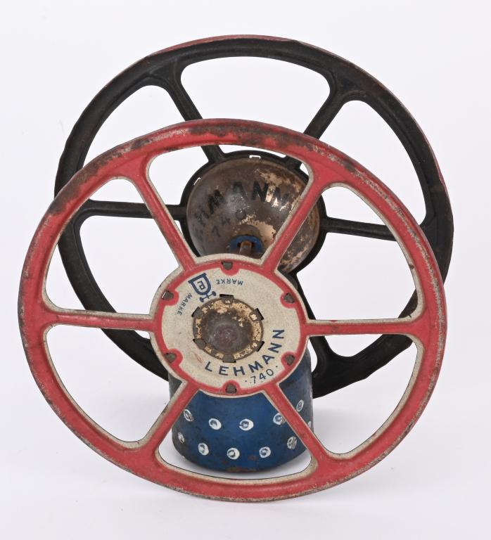 LEHMANN FUTURUS CHIME BELL TOY: Lehmann Futurus Chime Bell Toy. All original and made with an actual Artillery Shell. 5" Excellent