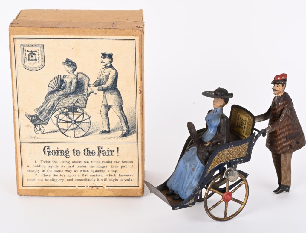 LEHMANN TIN FLYWHEEL GOING TO THE FAIR w/ BOX (1 of 9)