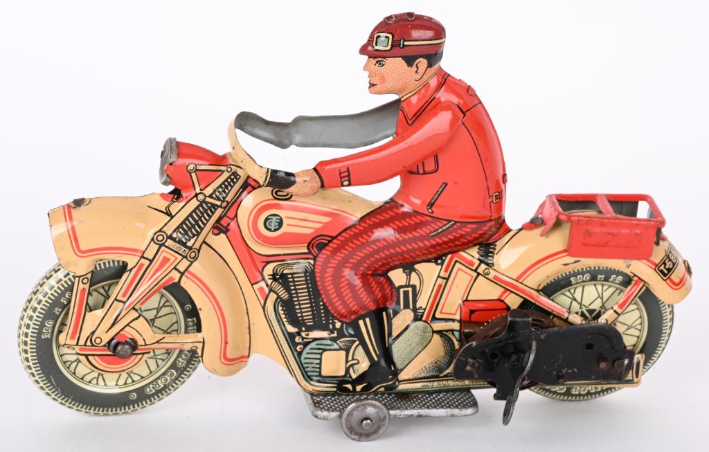 TIPP TIN WINDUP CIVILIAN MOTORCYCLE (1 of 4)