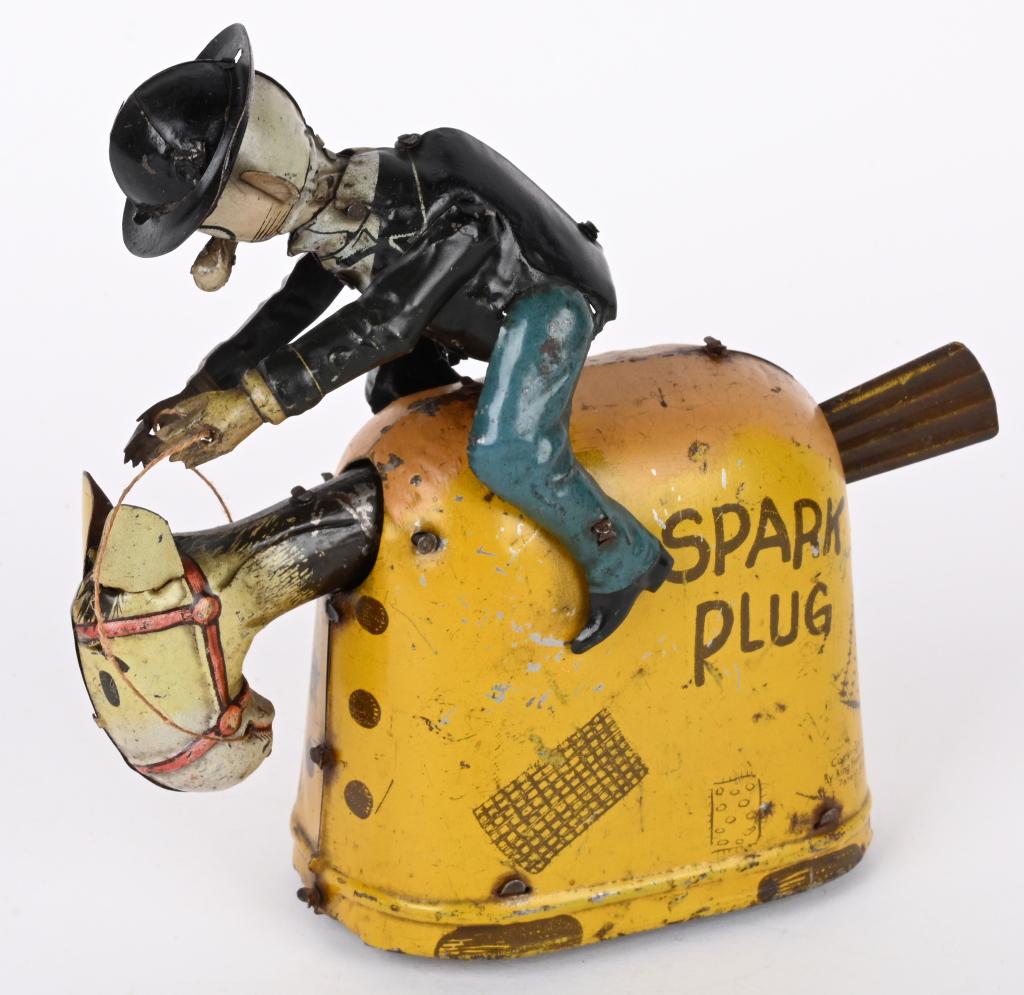 NIFTY TIN WINDUP BARNEY GOOGLE ON SPARKPLUG (1 of 6)