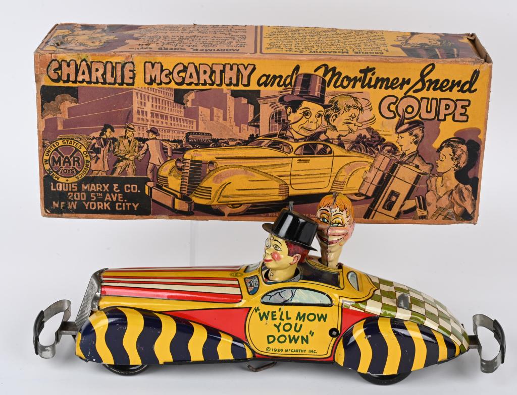 MARX CHARLIE McCARTHY & MORTIMER SNERD COUPE w/BOX (1 of 9)
