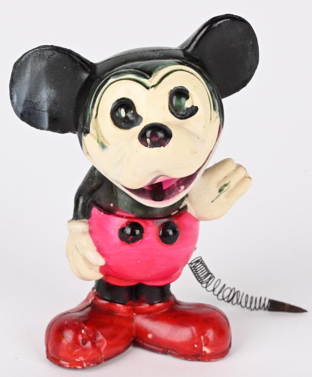 JAPAN CELLULOID MICKEY MOUSE w/ SPRING TAIL (1 of 4)
