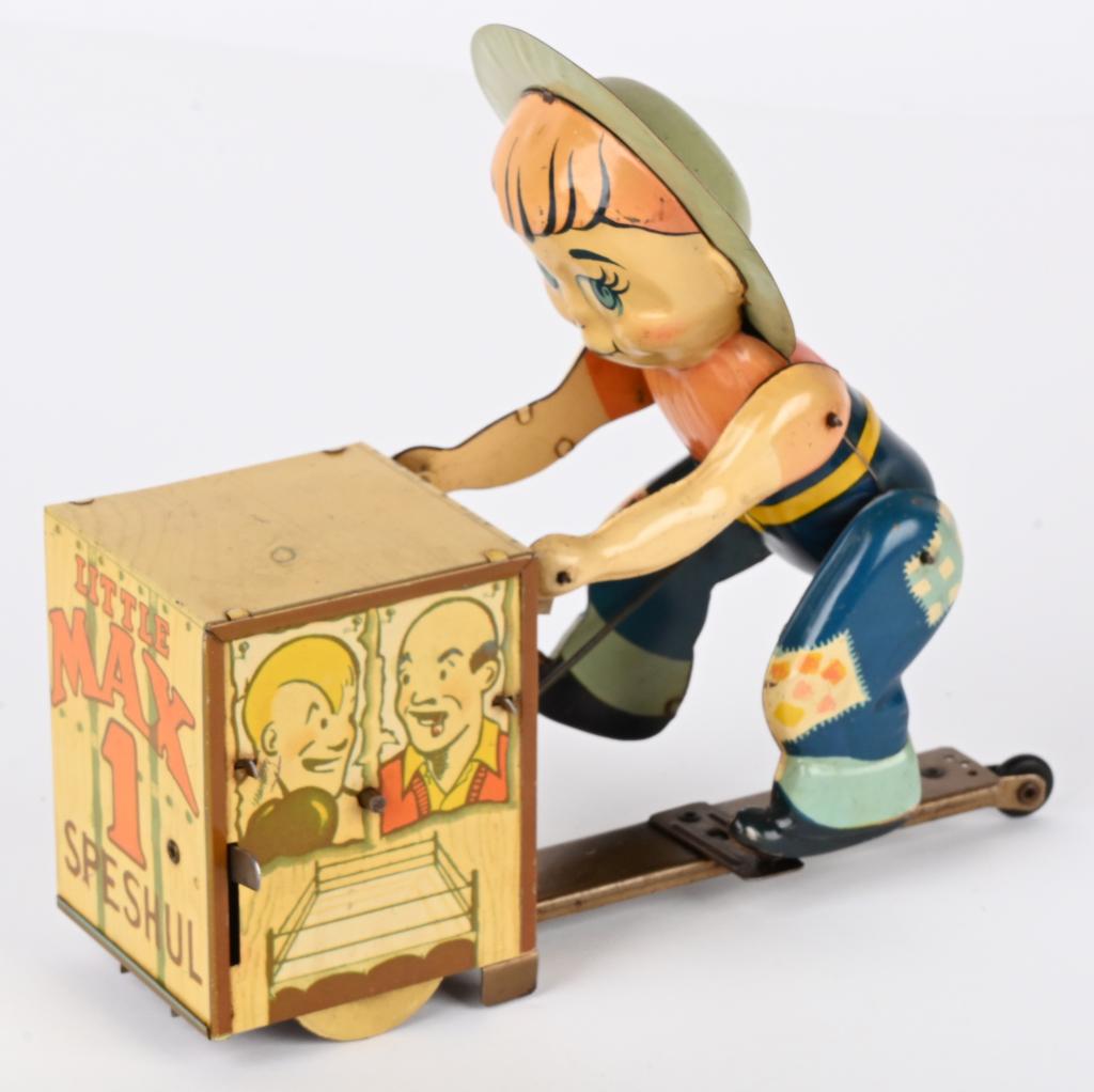 SAL METAL WINDUP LITTLE MAX 1 SPESHUL PUSHO BOX (1 of 6)