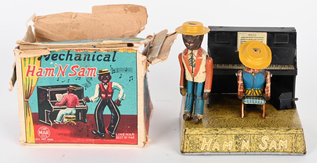 LINEMAR TIN WINDUP HAM & SAM BAND w/ BOX (1 of 8)