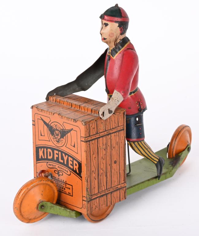 B&R TIN WINDUP KID FLYER SCOOTER (1 of 6)