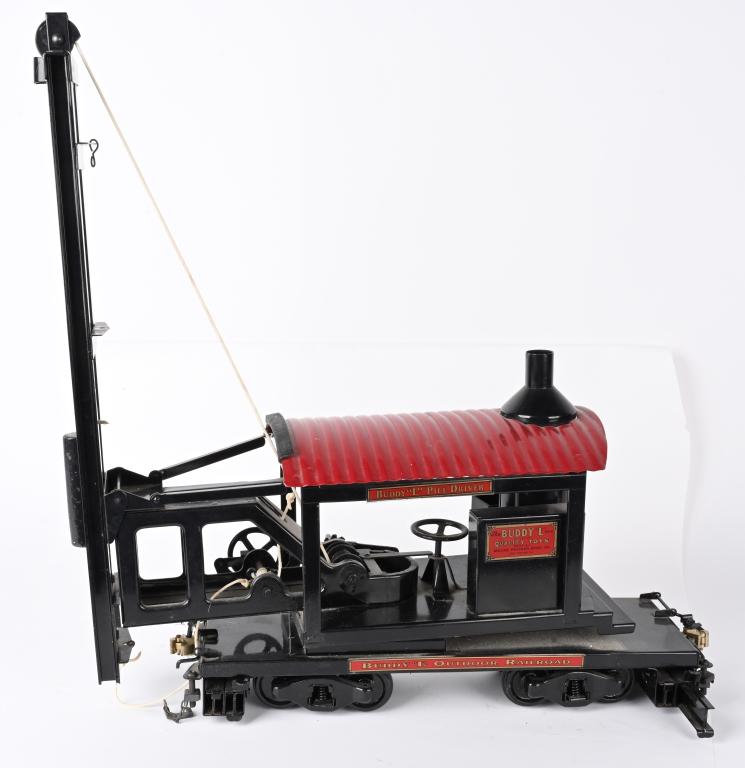 BUDDY L LOCOMOTIVE PILE DRIVER, T. REPRODUCTIONS (1 of 2)