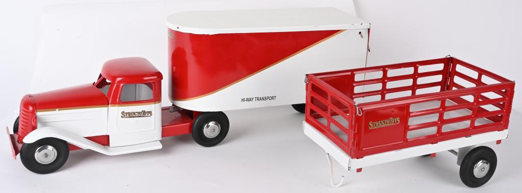 STRUCTO SEMIT TRUCK & 2 TRAILERS (1 of 7)