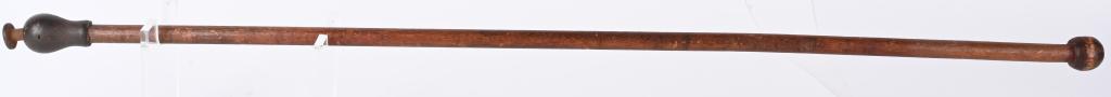 ANTIQUE TORPEDO CAST IRON CAP FIRING CANE (1 of 3)