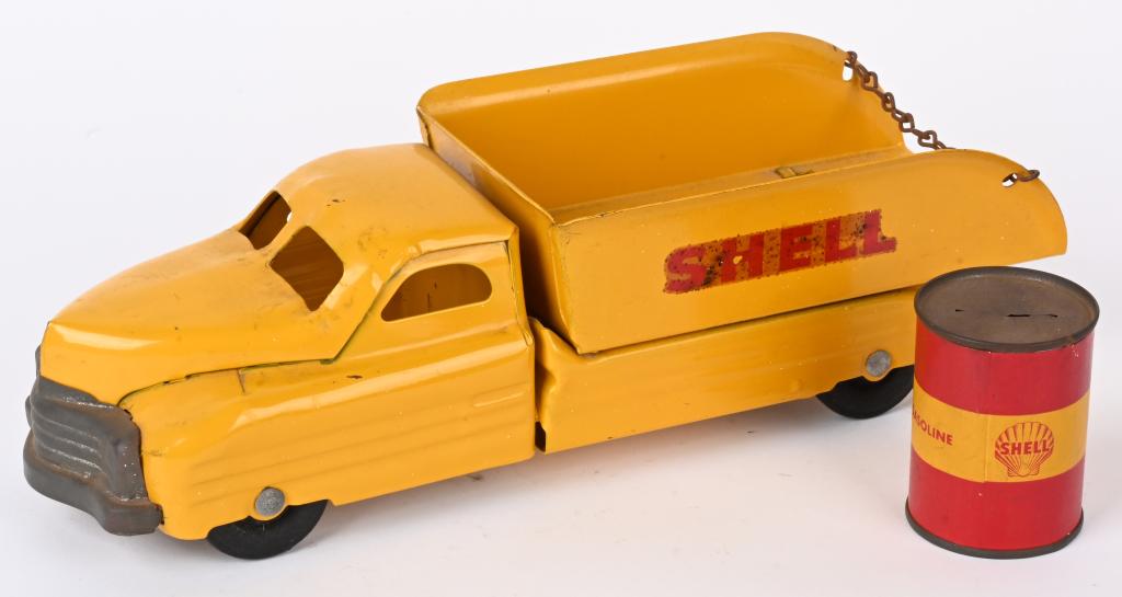 BUDDY L SHELL DELIVERY TRUCK & SHELL BANK (1 of 7)