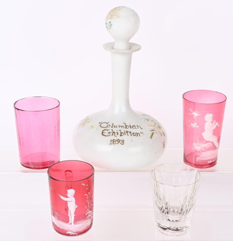 WORLDS COLUMBIAN EXPOSITION FANCY SOUVENIR GLASS (1 of 6)