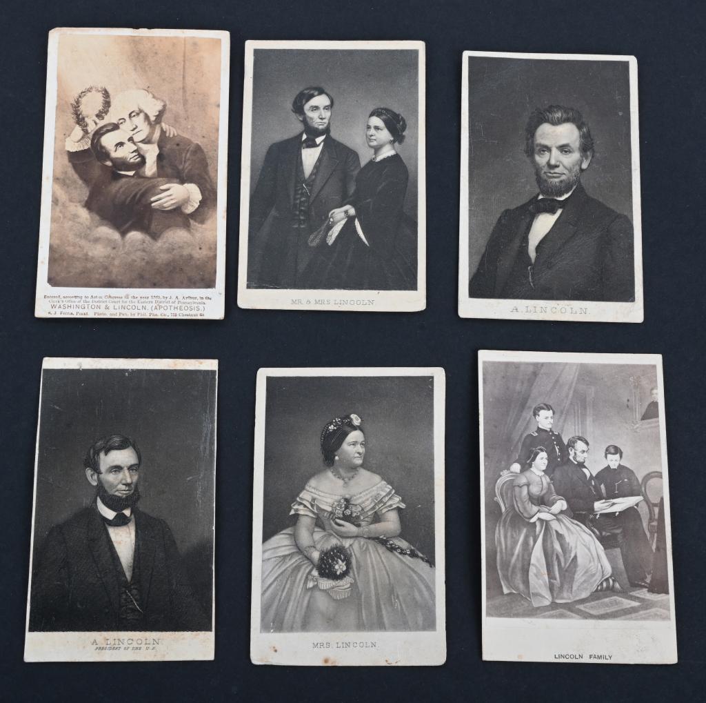 6- ABRAHAM LINCOLN & FAMILY CDV'S (1 of 4)