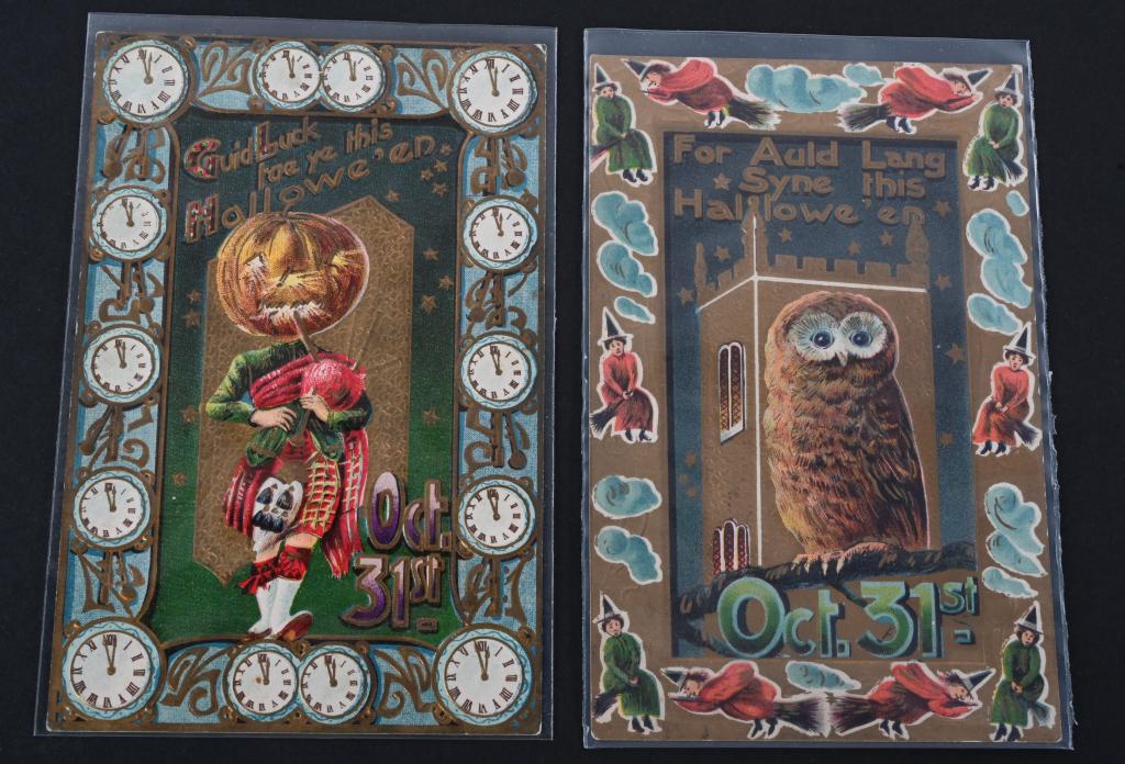 2- EARLY GERMAN HALLOWEEN POST CARDS (1 of 2)
