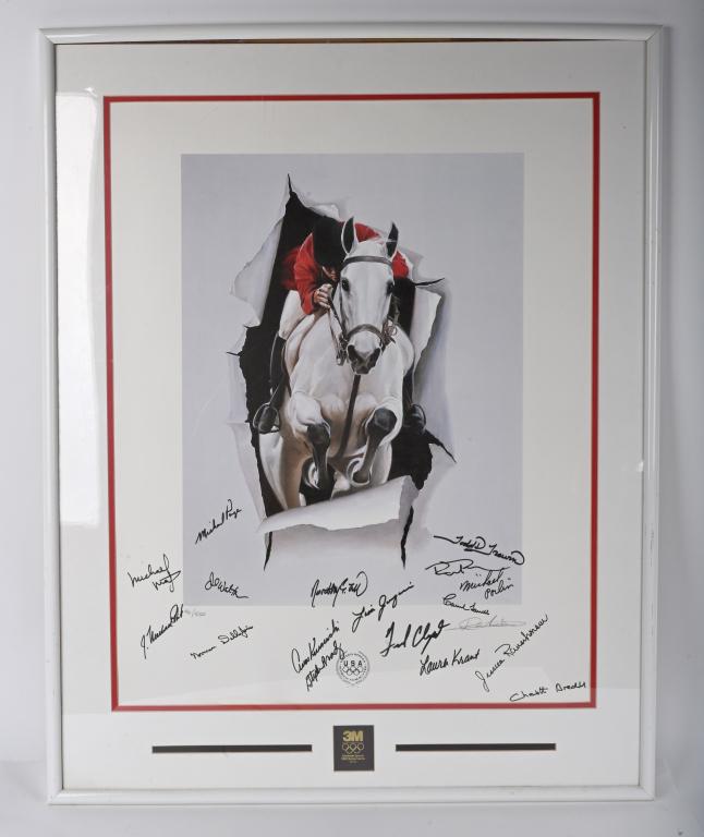 1992 OLYMPICS EQUESTRIAN POSTER 96/550 (1 of 3)