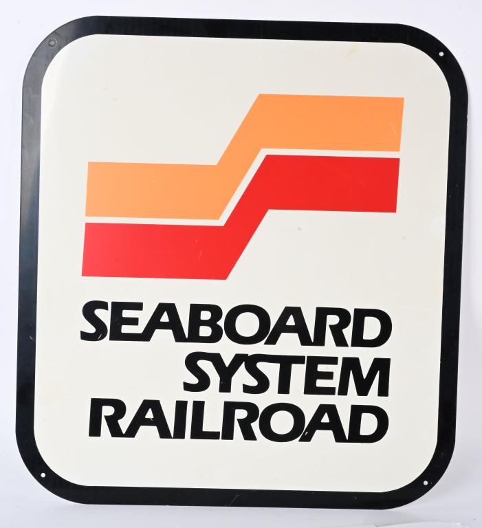 SEABOARD SYSTEMS RAILROAD TIN SIGN (1 of 2)