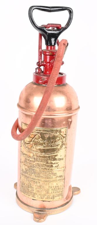 PYRENE COPPER FIRE EXTINGUISHER w/ BRASS FEET (1 of 5)