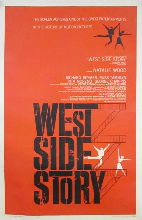 WEST SIDE STORY ONE SHEET ON LINEN (1 of 1)