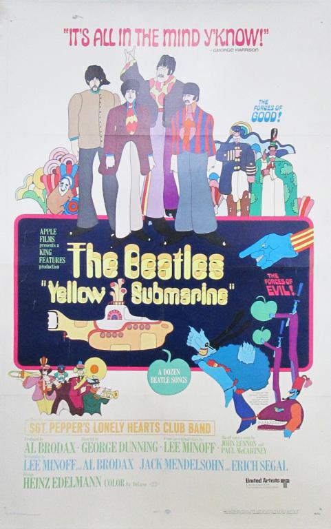 YELLOW SUBMARINE ONE SHEET ON LINEN (1 of 1)