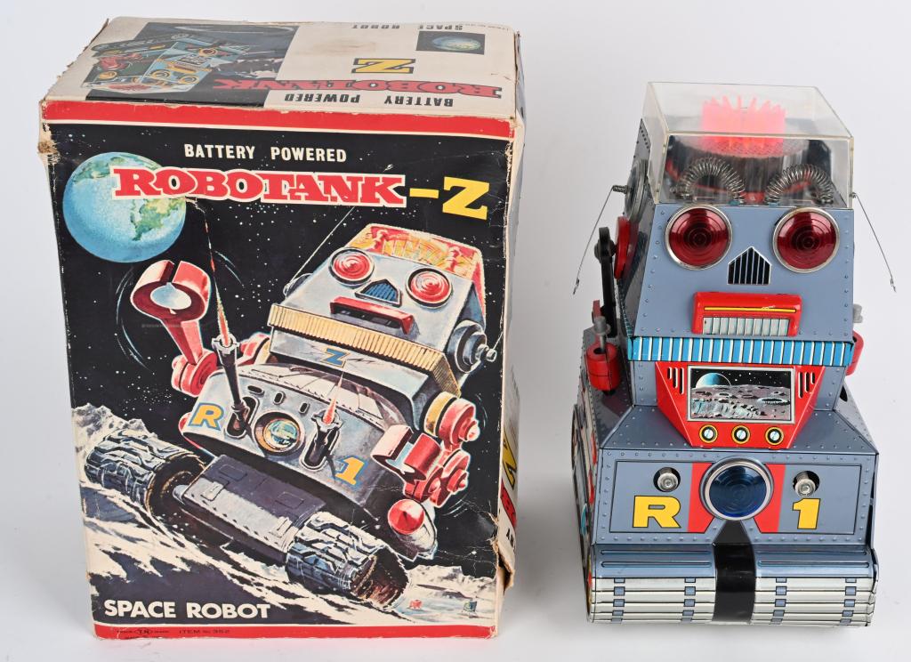 Lot: 2 T.n. Robo Tank Robots Lot: 2 T.n. Robo Tank Robots