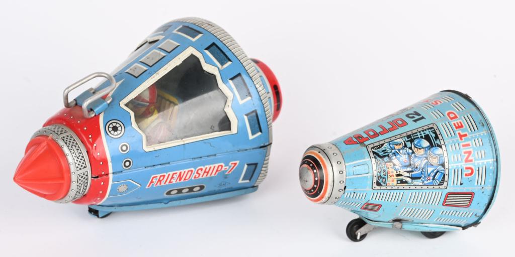 2- JAPAN TIN FRICTION SPACE CAPSULES (1 of 9)