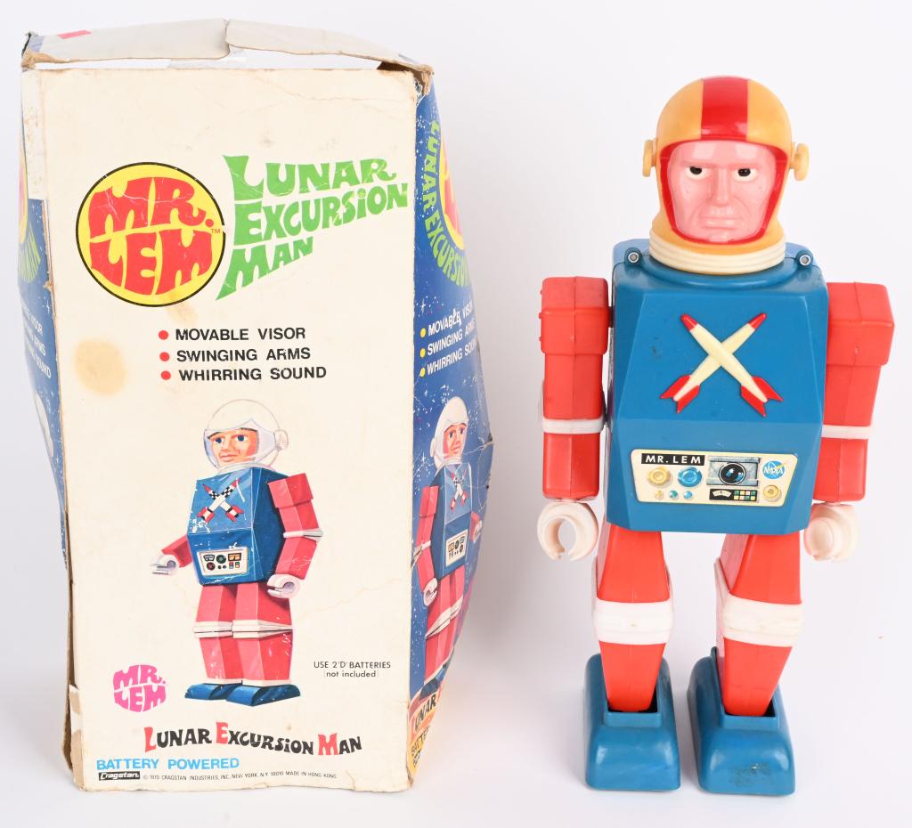 CRAGSTAN BATTERY OP MR LEM LUNAR MAN w/ BOX (1 of 7)