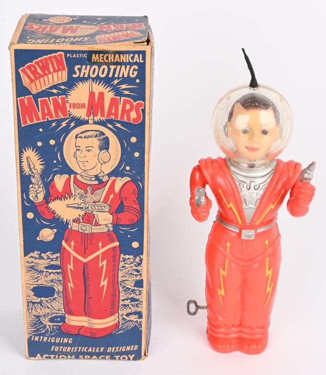IRWIN WINDUP MAN FROM MARS w/ BOX (1 of 8)