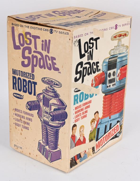 REMCO BATTERY OP LOST IN SPACE ROBOT w/ BOX (1 of 9)