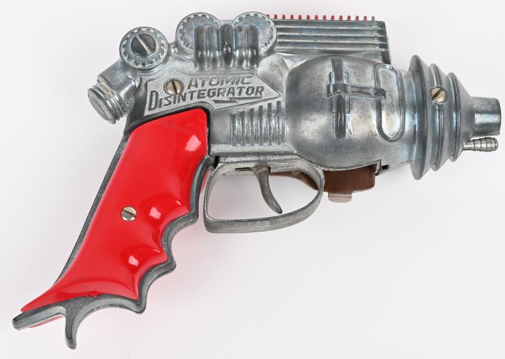 HUBLEY ATOMIC DISINTEGRATOR CAP GUN: All original and complete. 8" Excellent