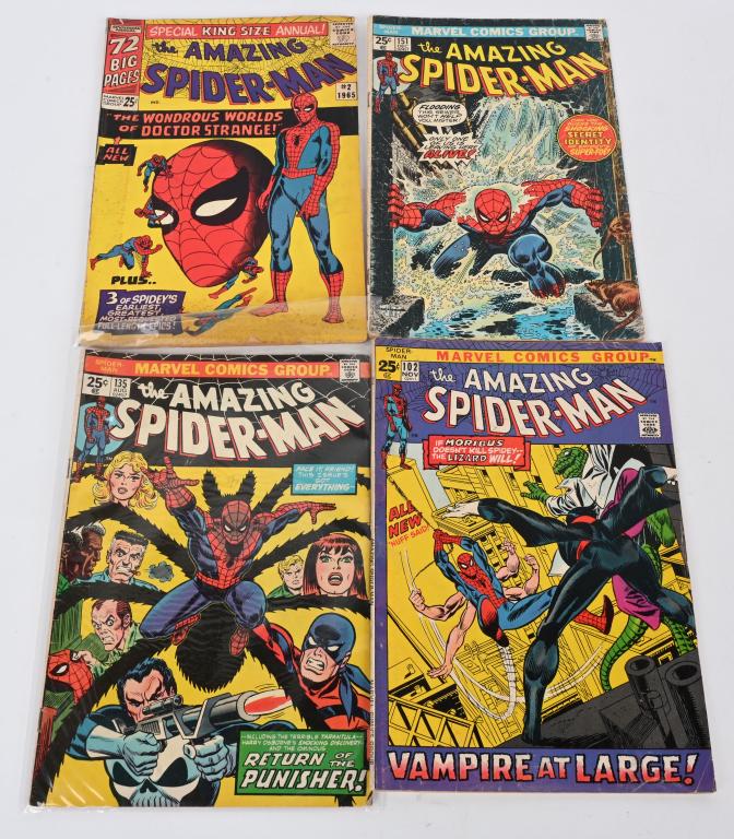 25c AMAZING SPIDERMAN #102, #135, #151, #2 ANNUAL (1 of 4)