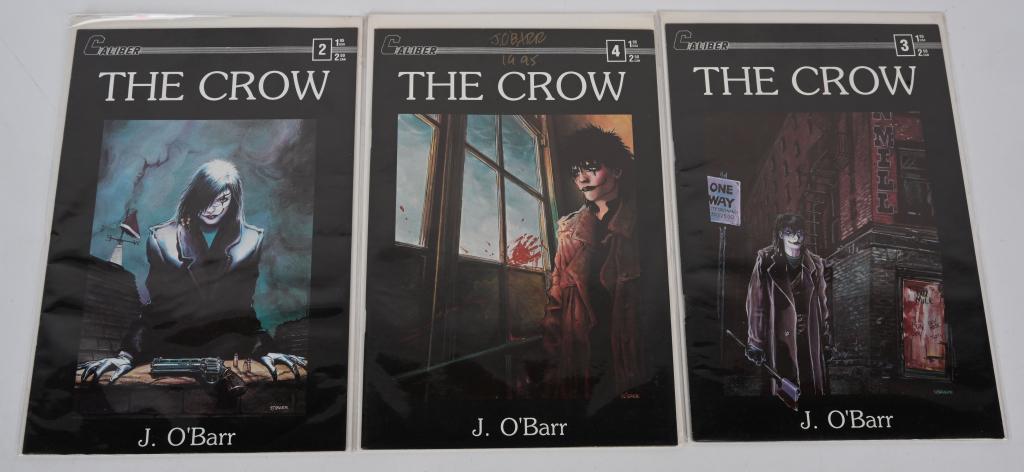 1989 CALIBER THE CROW #2,#3,#4 COMIC BOOKS (1 of 2)