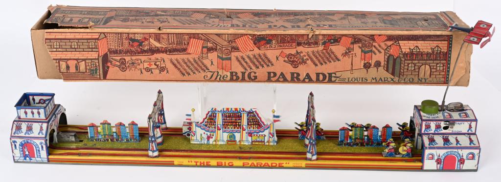 MARX TIN WINDUP BIG PARADE w/ BOX (1 of 12)