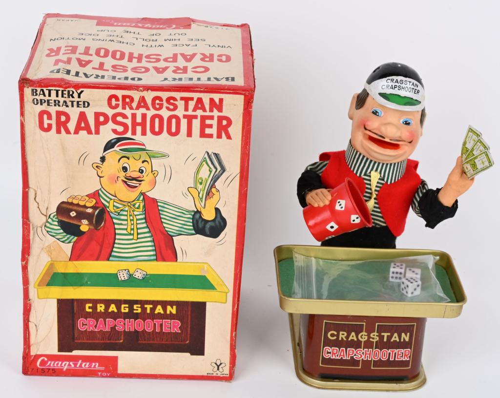 JAPAN BATTERY OP CRAGSTAN CRAP SHOOTER w/ BOX (1 of 4)