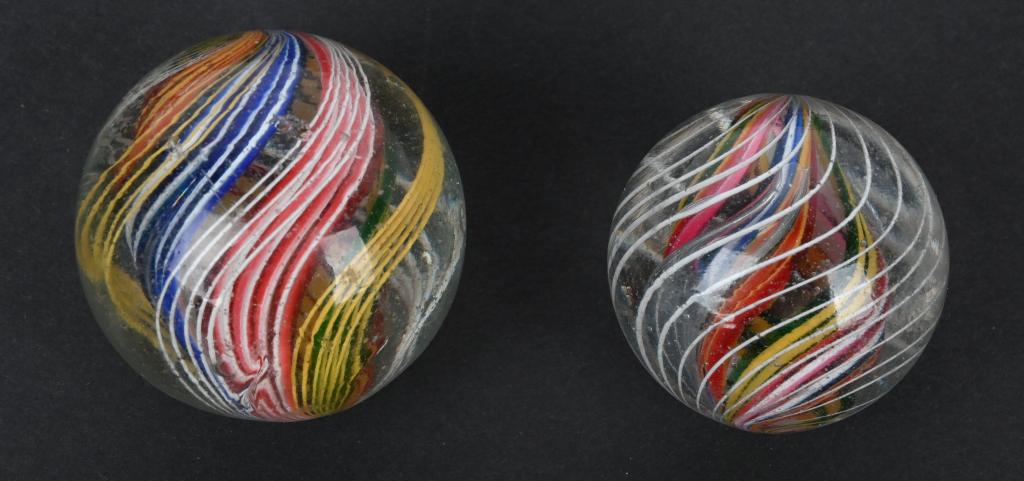 2- DIVIDED CORE SWIRL MARBLES (1 of 5)