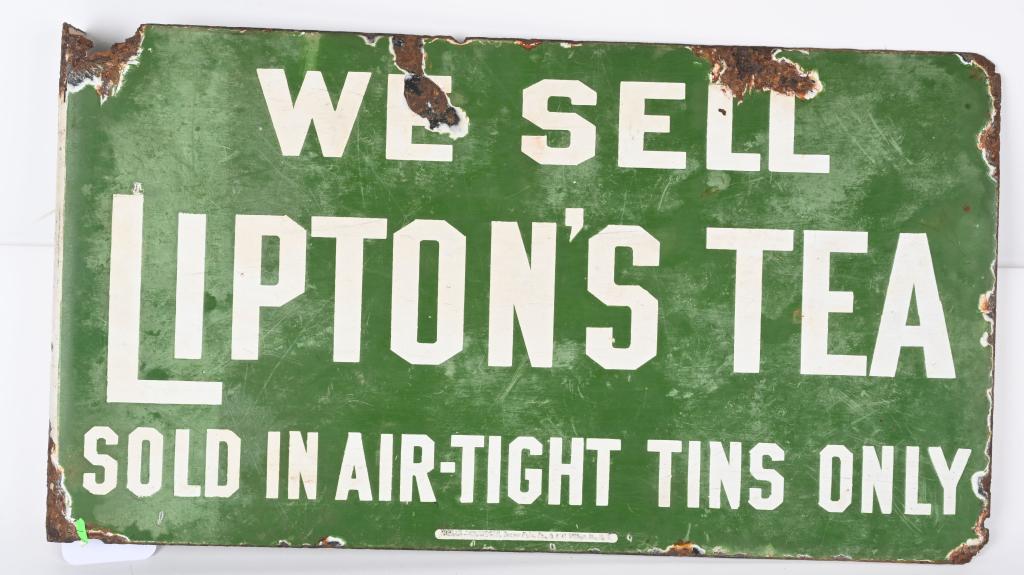 We Sell Lipton's Tea Porcelain Sign (1 of 2)