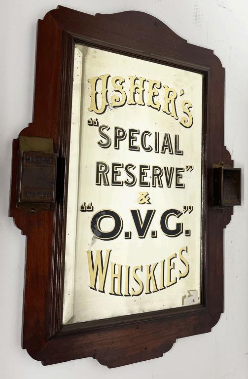 Usher's O.V.G. Whiskies Bevel Edge Mirror (1 of 4)
