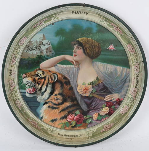 PreProhibition White Rock Beer Metal Tray Jan 01, 2022 Milestone Auctions in OH