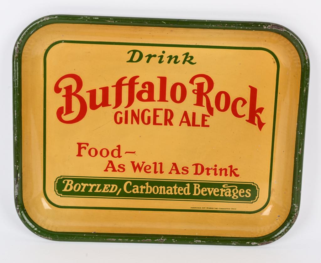 Drink Buffalo Rock Ginger Ale Metal Tray (1 of 2)