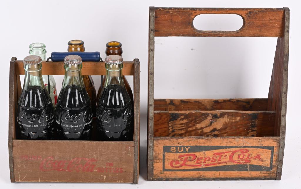 Coke & Pepsi Wood SIx Pack Carries (1 of 3)
