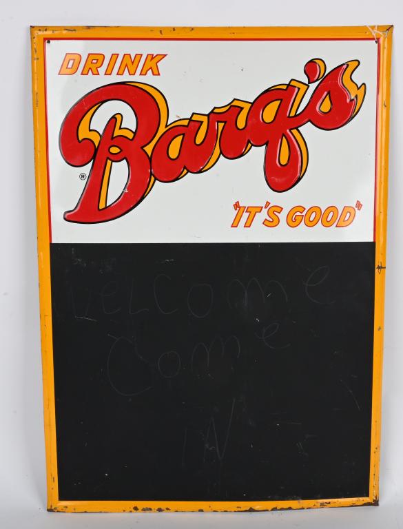 Drink Barq's "It's Good" Metal Menu Board Sign (1 of 3)