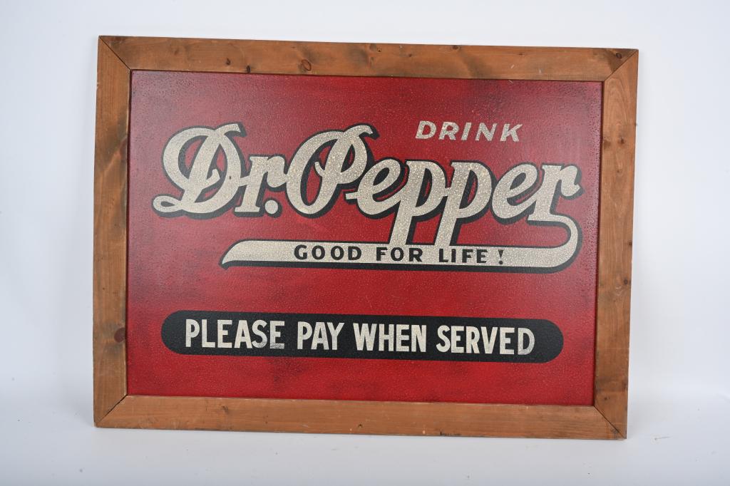 Drink Dr. Pepper "Please Pay When Served" SIgn (1 of 2)
