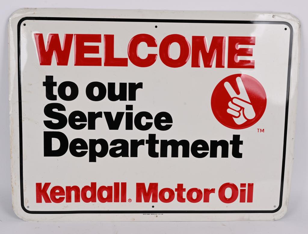 KENDALL EMBOSSED SST SERVICE DEPT SIGN (1 of 2)