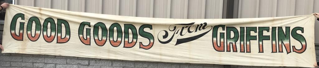 GOOD GOODS from GRIFFINS CLOTH BANNER (1 of 1)