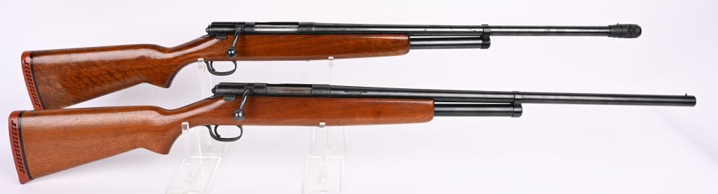 BRACE OF J.C.HIGGINS MODEL 583 BOLT SHOTGUNS: SERIAL NUMBER N/A-N/A BARREL 26" -26" CALIBER 16GA / 16 GA MANUFACTURED J.C. HIGGINS / SEARS. Produced in the late 50's & 60"S the Bolt action shotgun was very popular. Blue finished with tube magazin