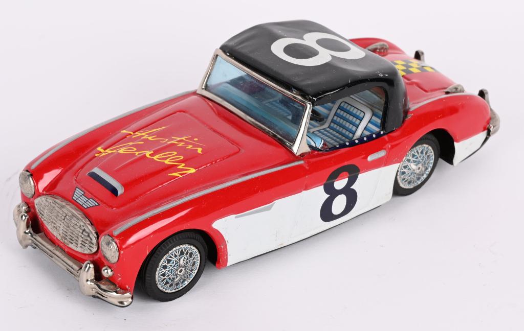 BANDAI TIN FRICTION #8 AUSTIN HEALEY RACE CAR (1 of 7)