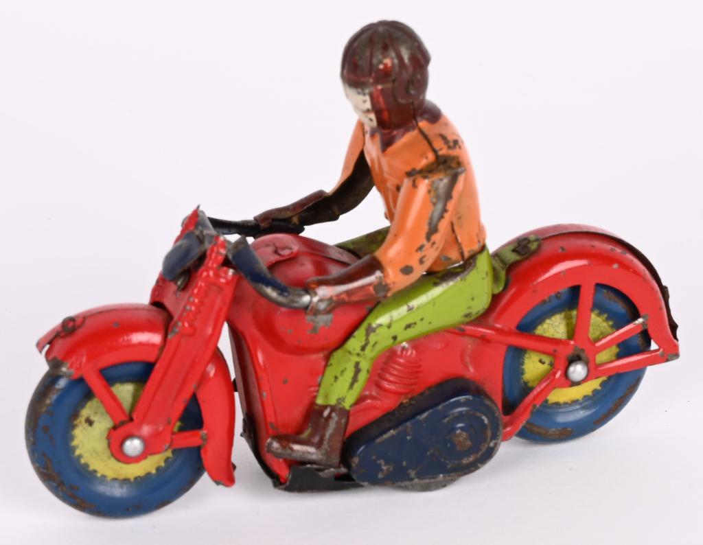 OCCUPIED JAPAN TIN FRICTION MOTORCYCLE (1 of 4)