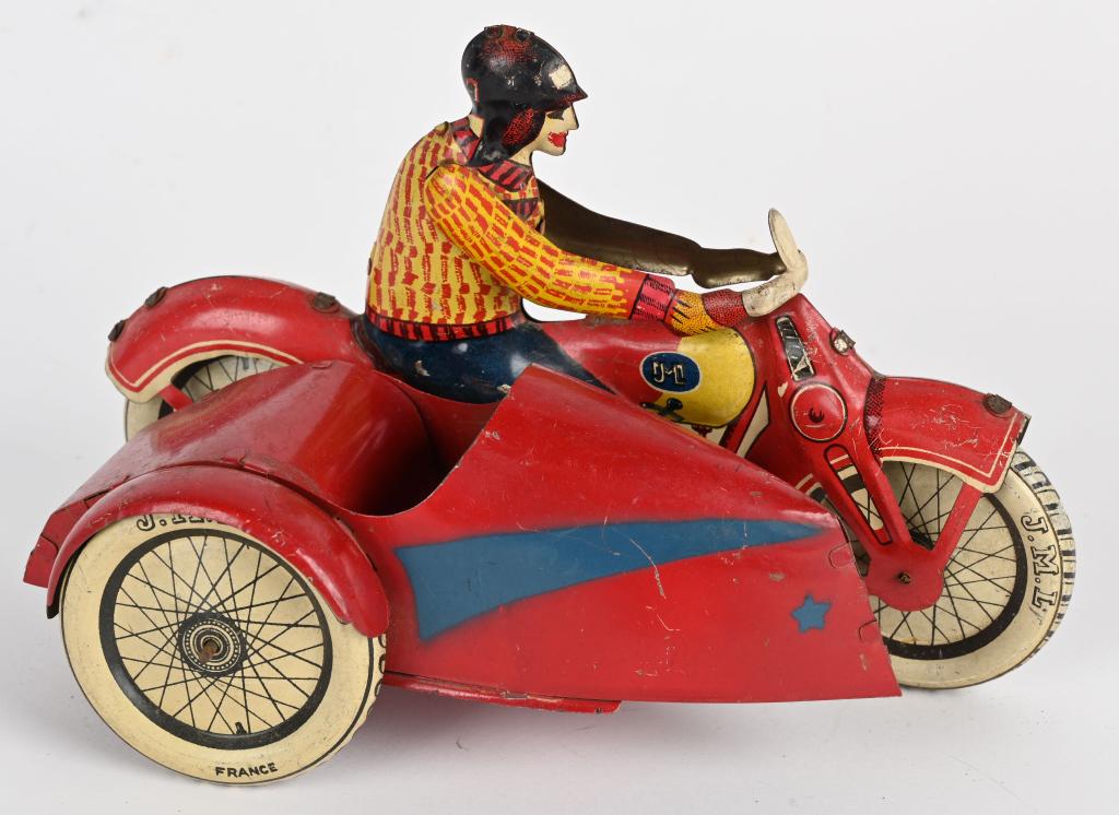 JML TIN WINDUP MOTORCYCLE WITH SIDECAR (1 of 5)