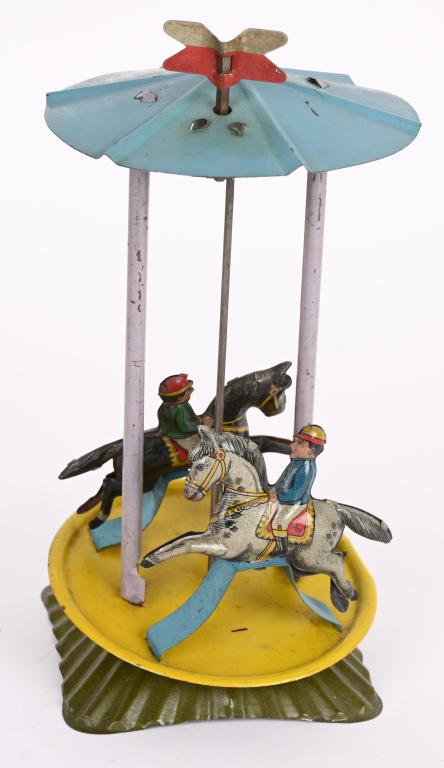 GERMAN TIN WINDUP CAROUSEL (1 of 4)