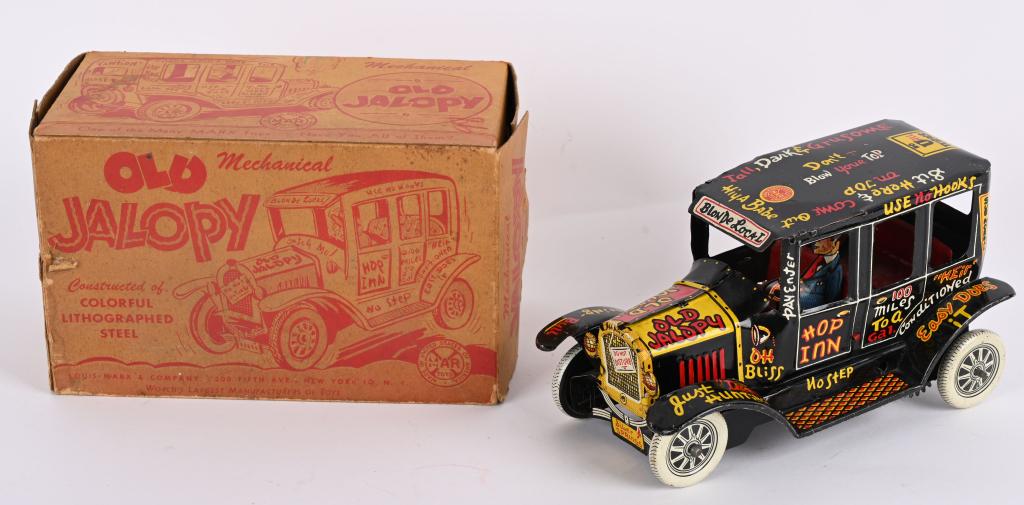 MARX TIN WINDUP OLD JALOPY w/ BOX (1 of 9)