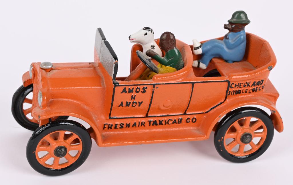 DENT CAST IRON AMOS & ANDY FRESH AIR TAXI CAB (1 of 4)